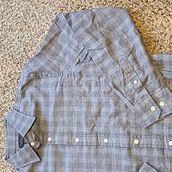 The Men's Store cotton blue-grey shirt - Picture 13 of 16